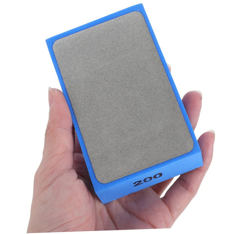 Handheld Diamond Sanding Pads For Ceramic Tiles And Marble Polishing Rock Stone Edge Trimming Block Kit Easy Grip #200