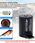 M3650 3100KV Brushless RC Motor With 3.175mm Shaft Waterproof And Beefy High Speed Aluminum CNC Heat Sink