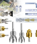 Dual Function Pipe Threading And Reaming Tool Kit For Half Inch And Three Quarter Inch PVC And PPR Pipes Quick Thread Alignment Damaged Thread Repair And Smooth Cutting For DIY Projects And Pro Plumbing Jobs, PVC pipe threading kit