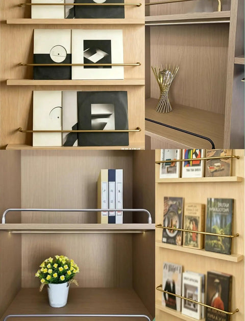 5 Pack 32 Inch Aluminum Gallery Rails With Mounting Brackets, Built Tough Heavy Duty Shelf Guards That Lock Down Your Gear on shelves.