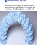 Flexible 4 Inch French Drain Pipe With 66 Ft Nonwoven Fabric Perforated Landscape Drainage System