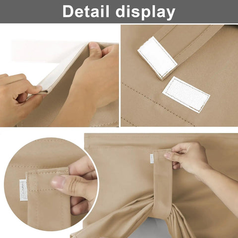 Blackout Door Curtain Panel For Privacy And Light Blocking In Mocha 24 By 38 Inches With Easy Install And Noise Reduction Ideal