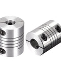 Heavy Duty Zero Backlash Spring Beam Coupler Connects 10Mm To 11Mm Shafts Hella Precise Aluminum Alloy close-up view showing detailed design.