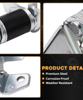 Top Shelf Front Door Hinge Set Driver Side Crushes Squeak Straight Up Tight Seal Fits Jeep Grand Cherokee Dodge Charger Durango Chrysler 300 2013 Through 2023 close-up of premium steel hinge parts.