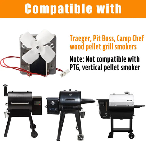 Upgraded 2.0RPM Auger Motor Replacement Part For Wood Pellet Grill Smokers compatible with Traeger Pit Boss Camp Chef