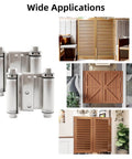 3 Inch Double Action Spring Door Hinge Set Self Closing For Saloon Bar Pub Cafe Doors Satin Nickel Finish in use scenes