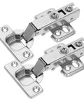 Soft Closing Hidden Cabinet Hinges Two Pack For Kitchen And Home Furniture Hydraulic Support Frameless Steel Design Smooth Quiet Door Movement