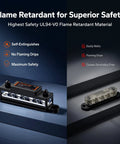 Heavy Duty 275A Power Distribution Bus Bar Featuring Four M8 And Six M4 Terminals For Battery Banks Solar Inverters MPPT Gear And Audio Rigs In Red And Black For No Mess Wiring Setups, UL94-V0 flame retardant material.