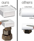 Comparison of Neodymium Block Magnets 40x40x20mm Two Pack Heavy Duty Super Strong NdFeB Rare Earth with others in size and strength
