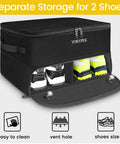 Two Layer Golf Trunk Organizer With Ventilated Shoe Compartment For Two Pairs Shoes Waterproof Car Trunk Locker