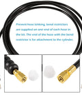 Heavy Duty Hydraulic Steering Hose Kit 16 Foot Pre Assembled Copper 1000 PSI Marine Grade with bend restrictors shown.