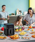 Air Fryer Cooking Times Magnet Set With 100 Plus Foods, Easy Read Cheat Sheet Magnets For Quick Kitchen Hacks And Reference in kitchen with family