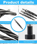 Five Piece M2 HSS Taper Chucking Reamer Drill Bit Set With 3/8 Inch, 1/2 Inch, 5/8 Inch, 3/4 Inch And 13/16 Inch Sizes in product details view