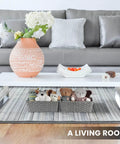 Large Woven Storage Baskets With Metal Frame Set Of 2 Waterproof And Washable 15 By 10.3 By 5.2 Inches Grey Durable Organizer under table