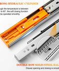 Pair Of 3-Section Soft Close Full Extension Ball Bearing Side Mount Drawer Slides 100 LB Capacity 20 Inch Length Smooth Glide