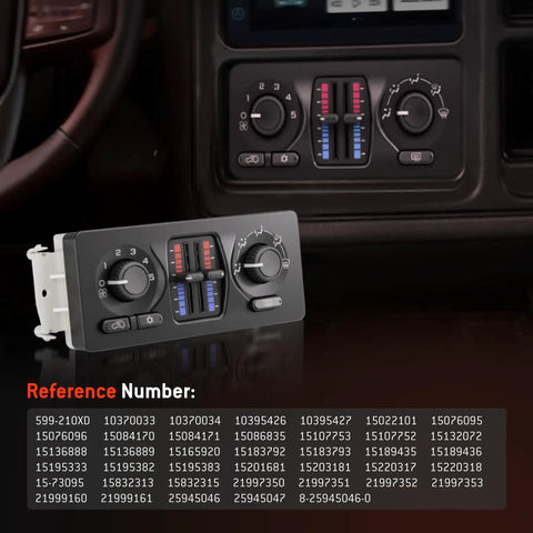 Plug And Play Climate Control Module And AC Panel For 2003 2007 GM Trucks And SUVs Fits Silverado Sierra 1500 2500 3500 Tahoe
