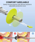 Digital Otoscope For iPhone And Android HD Ear Camera with silicone earpick and protective cover, ear wax removal details.