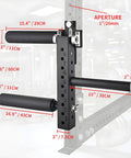 Leg Extension And Curl Machine Attachment For Power Rack And Home Gym Beefy Steel Build With Thick Foam Roller 0.625 Inch Hole