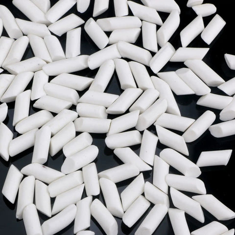 4 Lb White Ceramic Filler Media Non Abrasive Pellets For All Types Of Tumblers 3 Sixteenth Inch By 3 Eighth Inch Improve Rock Tumbling