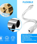 Top Notch Brass Mister Nozzle Extensions 10 Pack 5.9 Inch Flexible Mist Rods Nickel Coated rust resistant spray tips with flexible design.