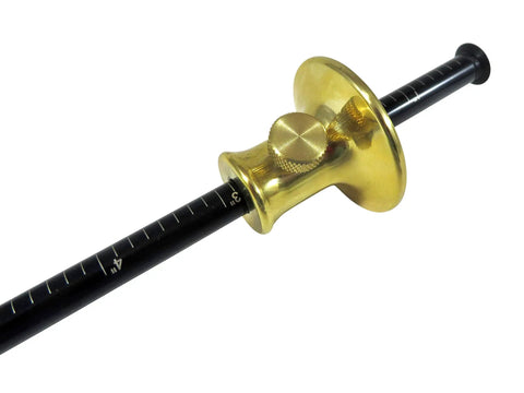 Wheel Marking Gauge With Solid Brass Head And Hardened Cutting Wheel, 8 Inch Overall Length,.310 Inch Diameter Beam, High Speed Steel Wheel, Easy Read SAE And Metric Scales, Durable Woodworking Marking Tool For Precise Joinery