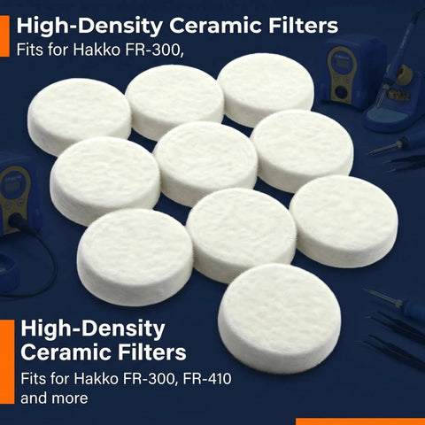 Must Have 10 Pack A5044 Ceramic Filter Replacements For Desoldering Tools - Easy Plug In Fit shown in high-density display