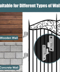 4 Pack Heavy Duty Gate Hinge Set Stainless Steel Hinges For Wood And Concrete Walls demonstration