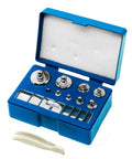 19 Piece Calibration Weight Set 100g With Tweezers And Presentation Box in 10mg Increments Top Notch For Ultra Precise Balancing