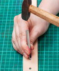 Using 15 Piece Leather Hole Punch Kit With Hollow Steel Punches For Belts, Watch Straps, Canvas, Paper And Plastics