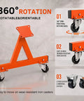 Heavy Duty Rolling LS Engine Stand Cradle Built Like A Tank For Gm Chevy Lsx Swap with 360° rotating iron casters for mobility.