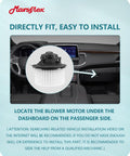 Installation guide for Front HVAC Blower Motor Compatible With Chevy Tahoe Silverado Avalanche Suburban 2007-2014