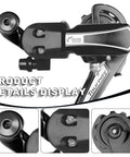 7 Speed Direct Mount Rear Derailleur For Mountain Tricycle Commuter And Cruiser Bikes, Built Beefy Aluminum, Crisp Shifts, 11T Guide Wheel