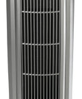 Oscillating Digital Ceramic Tower Space Heater For Home Or Office With Remote And Adjustable Thermostat, 1500W Silver Finish.