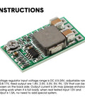 20 Pack DC Buck Regulator Modules Input 4.5 to 24V Fixed 5V or Adjustable 0.8 to 17V Up to 3A Mini Voltage Reducer on white background