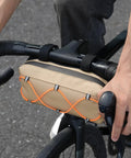 Front Handlebar Bag For Bicycles Waterproof Big Capacity Gear Storage Durable Yet Lightweight Bike Bag attached to handlebars