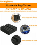 Heavy Duty Square Jack Pads With Anti-Slip Rubber Build For Safe Car Lifting And Pinch Weld Protection, shown resting on a floor jack.