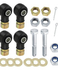 Beefy Left Right Tie Rod End Kit For Polaris Sportsman ATVs 335 400 450 500 570 600 700 800 Magnum Scrambler Trail Boss Xplorer Xpedition Xpress Direct Fit Replacement Steering Kit, 4 ends and hardware