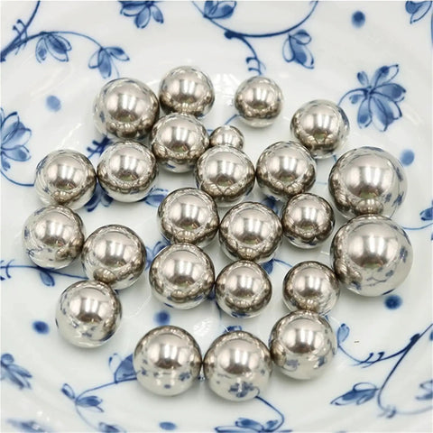 Stainless Steel Bearing Balls Kit With 15 Sizes Ranging From 3 To 25 Millimeters And Inch Sizes From One Eighth To One Half Inch Precision Balls 2 To 100 Pieces Durable Rust Resistant For Bearings Machinery And Gearhead Friendly DIY Projects, assorted stainless steel balls