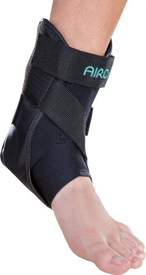 Airsport Ankle Brace With Air Cell Compression For Chronic Instability Durable And Comfortable Support With Semi Rigid Shell, Left Fit