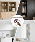 Heavy Duty 5 Pack Drawer Slides In Rich Brown for silky smooth glide on dressers and nightstands showcased in furniture setups.