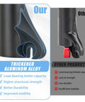 Comparison of Beefy 20x4.0 Fat Tire EBike Air Suspension Fork aluminum alloy with competitor's product emphasizing durability.