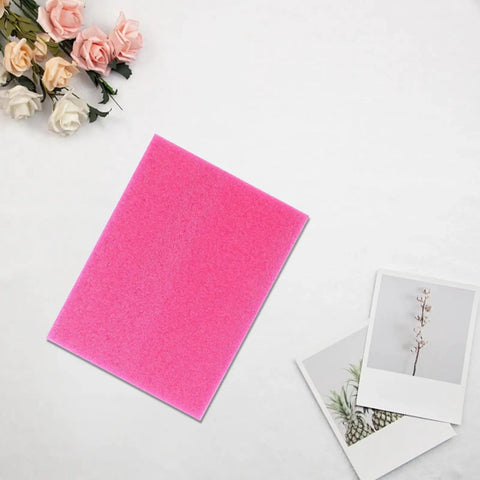 Pearl Cotton Foam Sheets Two Pack, Lightweight Tear Resistant Packing Inserts, shown as a single pink sheet on white background