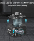 Drop In HawkLock Mini Quick Release Plate With One Quarter Inch Screw for quick locking and unlocking mechanism display