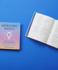 Handle The Mercury Retrograde Chaos Without Losing Your Cool With This Essential Astrology Guide To Level Up Your Chat Skills And Keep Your Daily Vibes Locked, featuring the book cover and open pages.