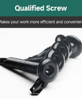 Front view of 100 Pieces 10 X 1 Inch Hex Socket Self Tapping Screws With Drill Bit For Metal Plastic Or Wood Stainless Steel 410 Black Oxide