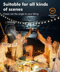 Group enjoying beach picnic at night with 3 In 1 Camping Fan With 36000mAh Battery, Detachable Power Bank, LED Light And Hook
