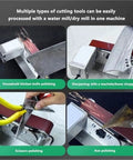 Heavy Duty 350W Wet Bench Sander With Digital Speed Control And Electric Knife Sharpener polishing kitchen knives and axes.