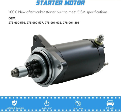 Starter Motor Replacement For Jetski PWC GSX GTX 96 97 RFI 1998 SPX 98 99 XP 95 97 Challenger 96 99 Speedster Rotax