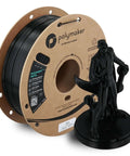 Black PETG Filament 1.75mm 1kg Beefed Up High Speed Formula Up To 300mm Per Second For Fast Durable Prints with a 3D printed model