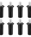 8 Piece Black Metal Cabinet Door Damper Pins Spring Loaded Telescopic Pivot Pins For Cabinet Doors And Shutters Furniture Repair
